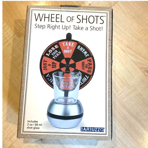 Wheel of Shots - Step Right Up! Take A Shot! Drinking Party Game! - New in Box - Picture 3 of 3